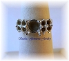 8 MM ROUND STERLING SILVER PYRAMID RING